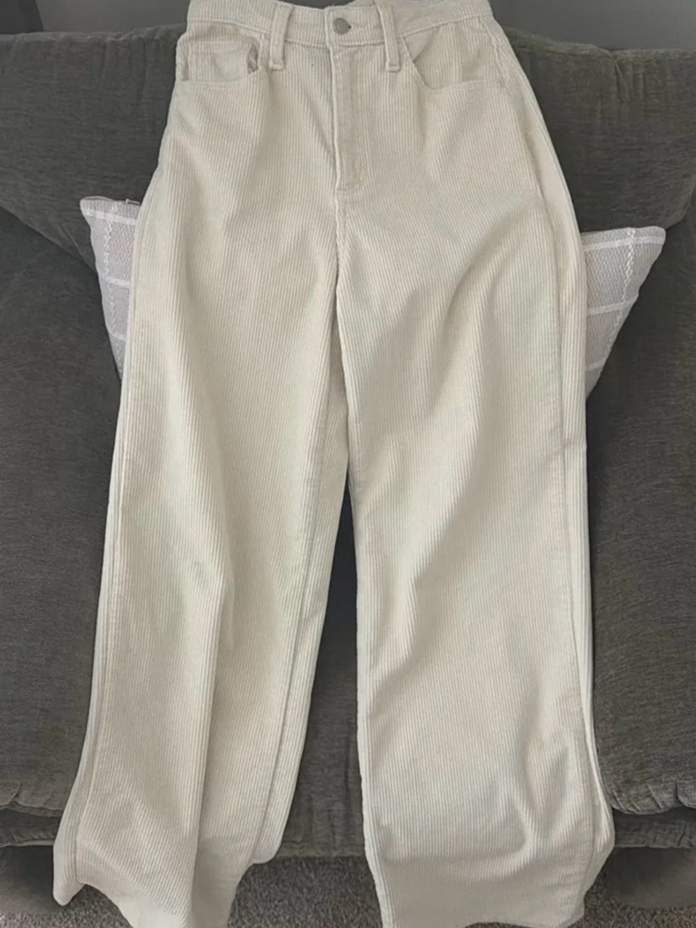 Target Universal Thread Cream Corduroy Wide-Leg Pants